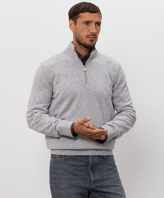 Brunello Cucinelli Серый джемпер M2200124 изображение 3