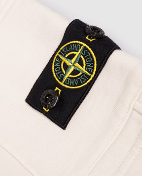 Stone Island Дитячі шорти кольору айворі L1S166200006S004068