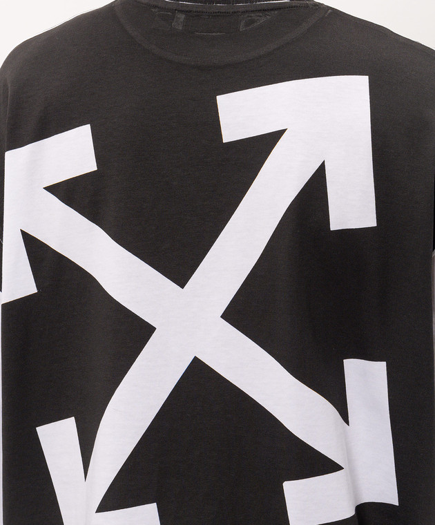 Off-White Белый лонгслив с логотипом Arrow 44MAB09CF26J001 изображение 5
