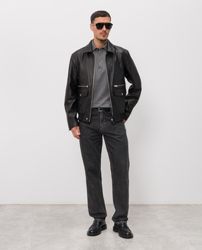 Mackage Черная кожаная куртка JAKARI JAKARI