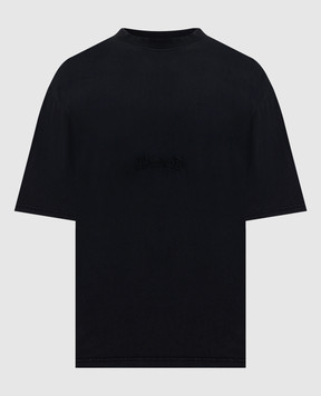 Balenciaga Чорна футболка з логотипом 850403TTVO8