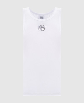Vetements Белая майка в рубчик MH27TT247W