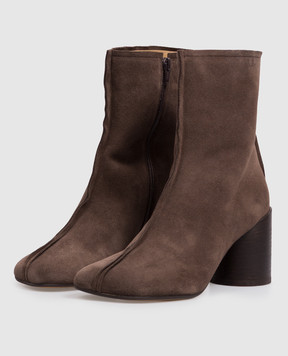 Maison Margiela MM6 Коричневые замшевые ботильоны S59WU0276P6385