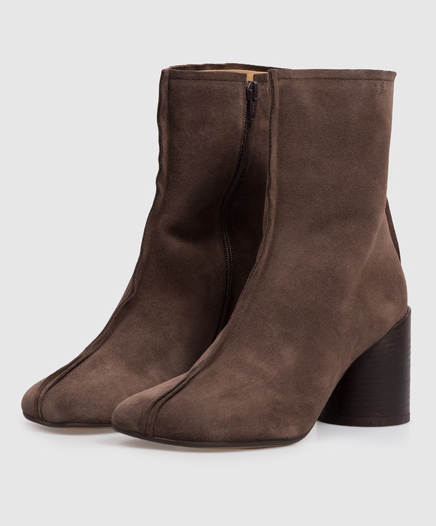 Maison Margiela MM6 Коричневі замшеві ботильйони S59WU0276P6385 зображення 2
