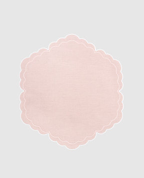Truffle Bee Розовая сервировочная салфетка Paris из льна LN14C7S7