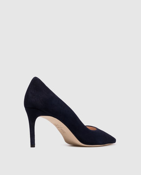 Stuart Weitzman Синие замшевые туфли POWER SK327
