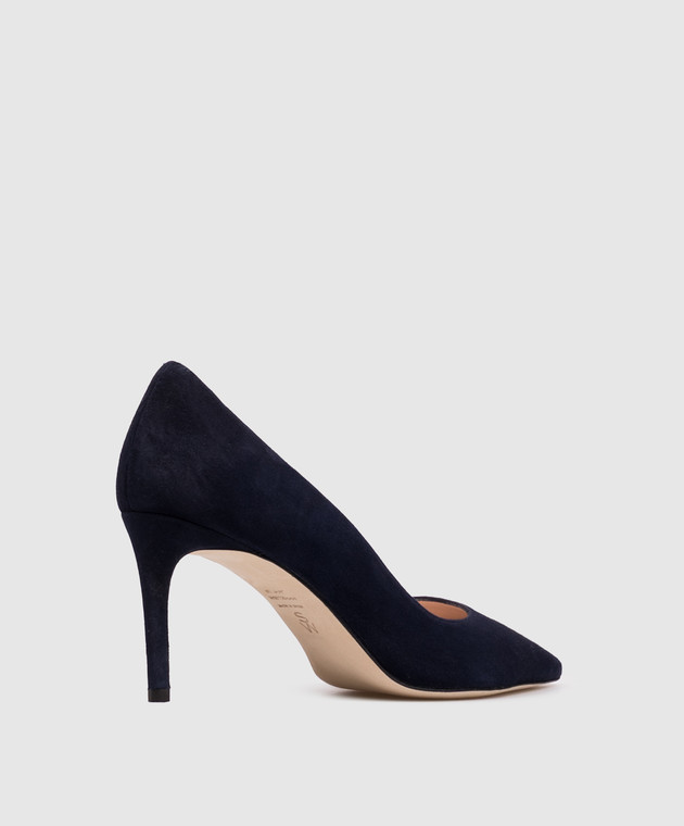 Stuart Weitzman Синие замшевые туфли POWER SK327 изображение 3
