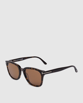 Tom Ford Коричневі сонцезахисні окуляри Graydon з логотипом FT1213