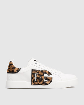 Dolce&Gabbana Білі шкіряні кросівки Portofino CK2395A0225