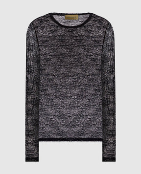 Momoni Чорний топ WAINA з мережива MOTS011MO48