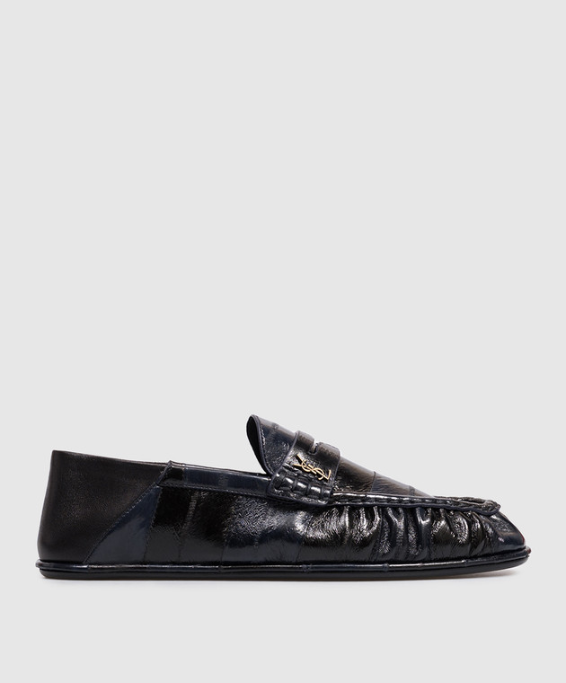 Saint Laurent Кожаные мокасины Cassandre A00415EABM0