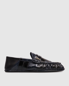 Saint Laurent Кожаные мокасины Cassandre A00415EABM0