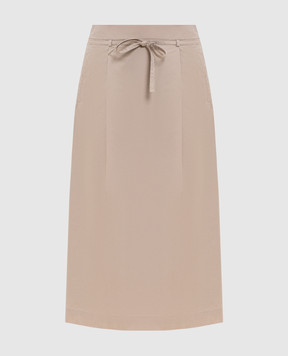 Peserico Бежевая юбка с цепочкой мониль P05199A01919
