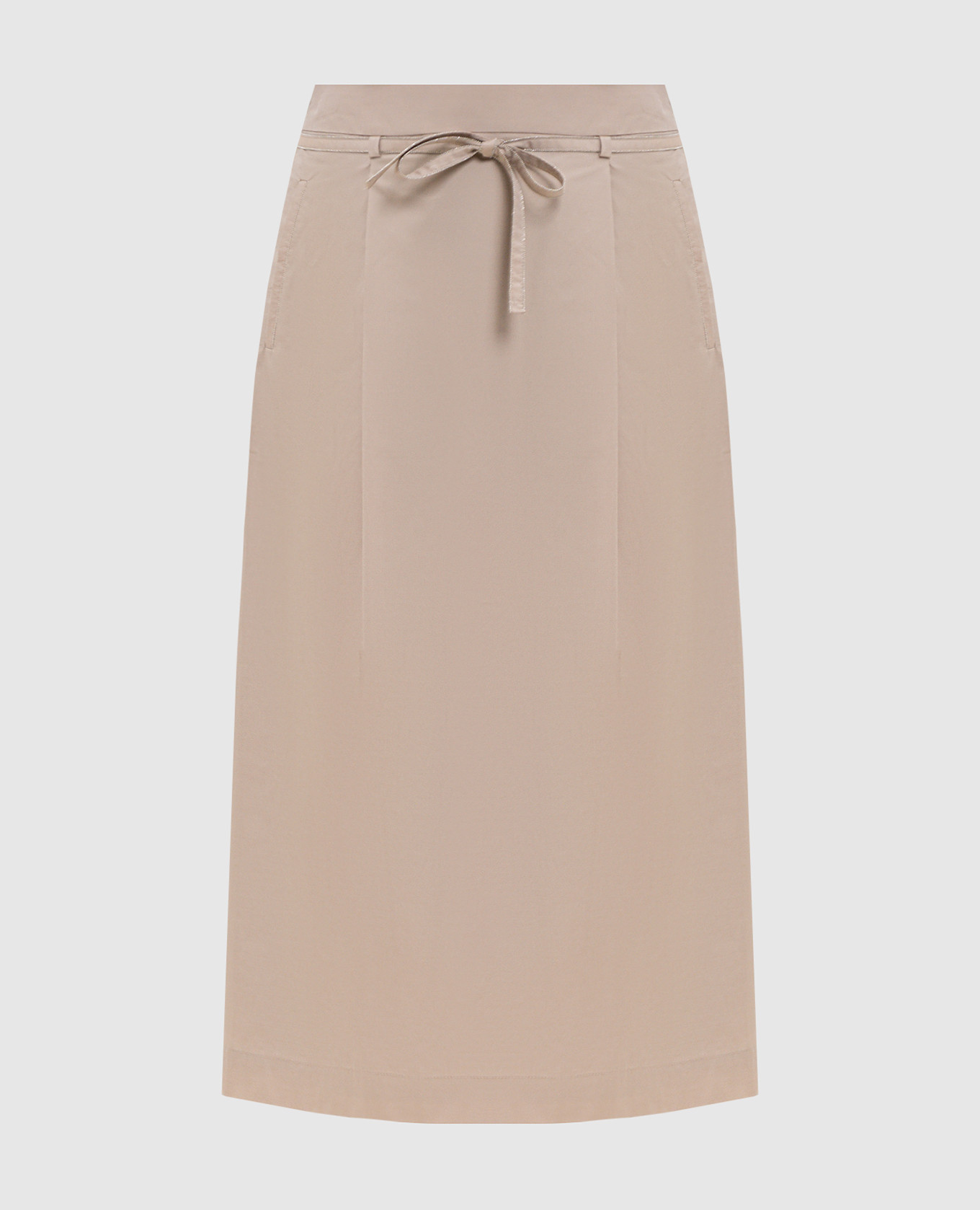 Бежевая юбка с цепочкой мониль