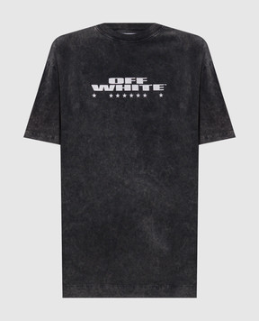 Off-White Сіра футболка Xerox Star з ефектом потертості 2AA134F25JER001