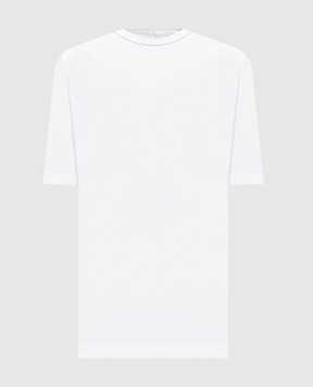 Brunello Cucinelli Белый топ с цепочкой мониль MPTC8BJ310