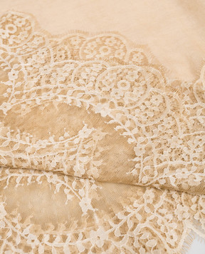 Ermanno Scervino Бежевий шарф з кашеміру D485R302APQBV