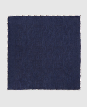 Brunello Cucinelli Двухсторонний платок-паше из шелка с окантованием MX8650091