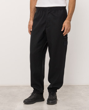 Stone Island Синие джоггеры с шерстью L2S153100024S0F24