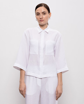 Peserico Біла сорочка з льону S0600202647