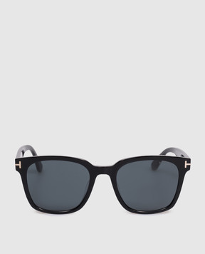 Tom Ford Чорні сонцезахисні окуляри з логотипом FT1240K