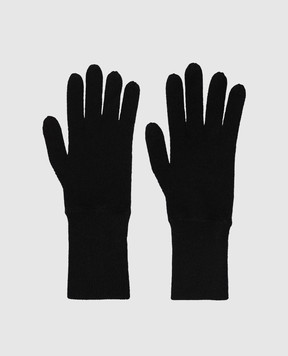 Allude Чорні рукавички з кашеміру 26592000