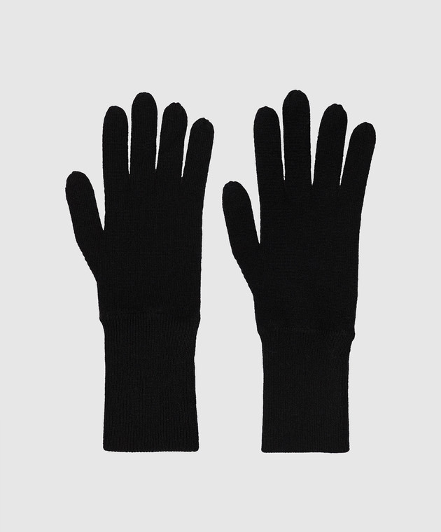 Allude Чорні рукавички з кашеміру 26592000