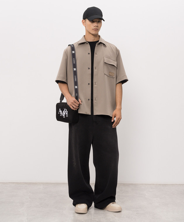 AMIRI Черная футболка MA QUAD CHECKERBOARD AMTOJR1172 изображение 2