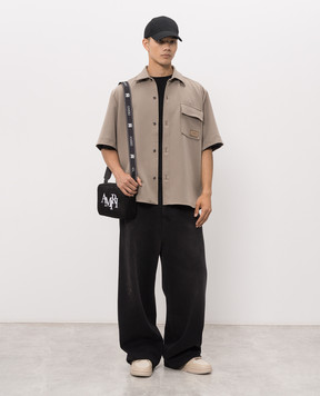 AMIRI Черная футболка MA QUAD CHECKERBOARD AMTOJR1172