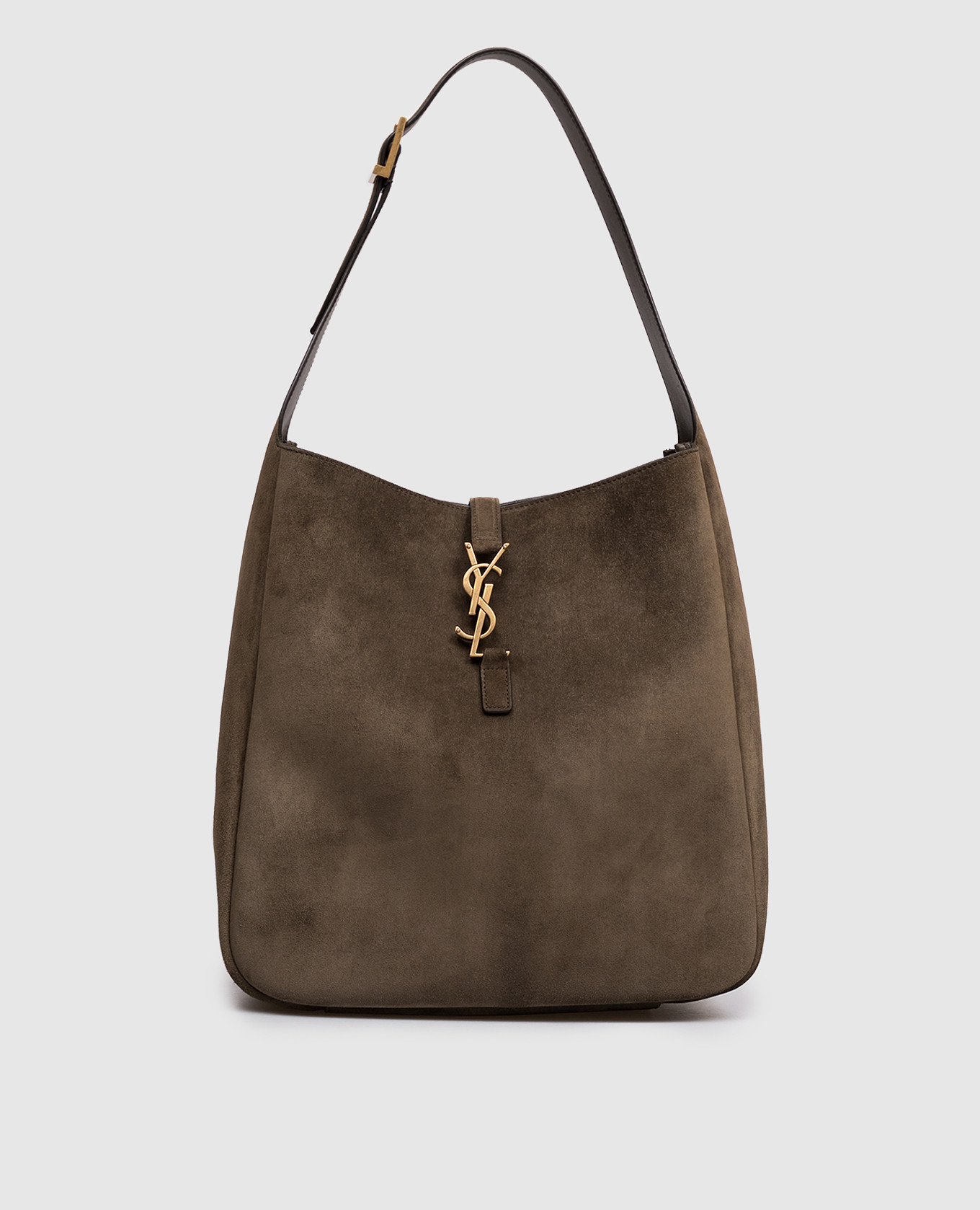 Saint Laurent - Замшевая сумка цвета хаки LE 5À7 8505451U80W