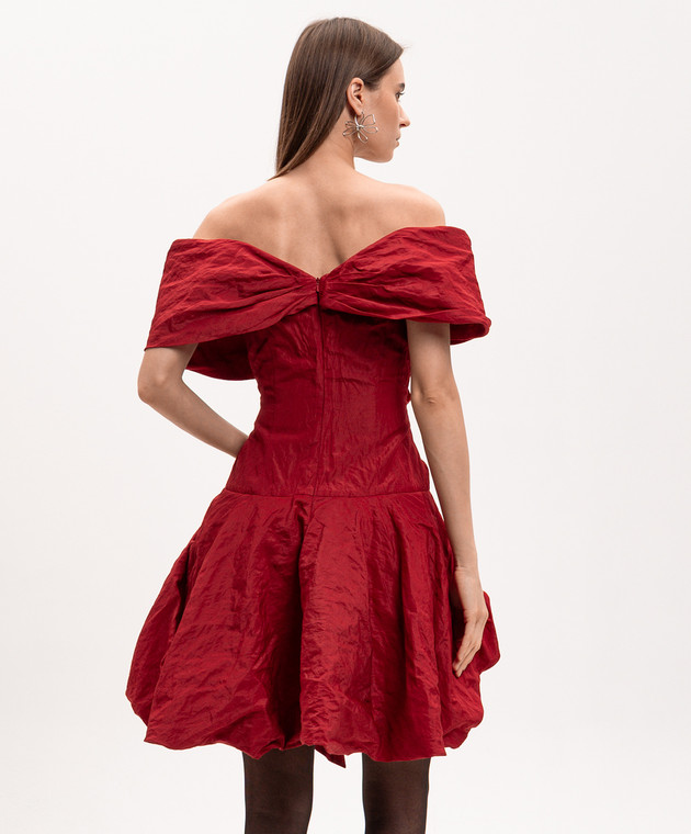Magda Butrym Червона сукня міні асиметричного крою DRESS41101526 зображення 4