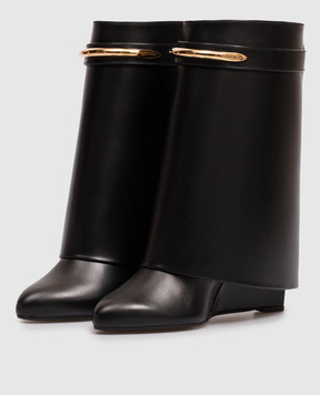 Givenchy Чорні шкіряні чоботи Shark Pinch BE605LE1J7