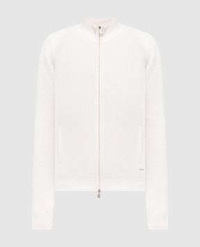 Enrico Mandelli Белый кардиган из кашемира 2K069A5267