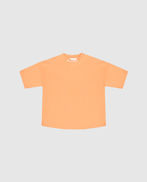 Palm Angels Дитяча помаранчева футболка з принтом логотипа PBAA002S26JER001