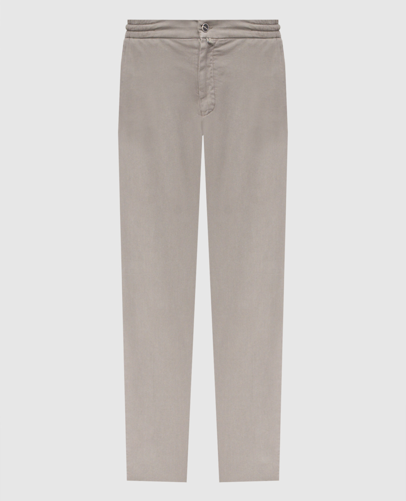 Серые брюки с патчем