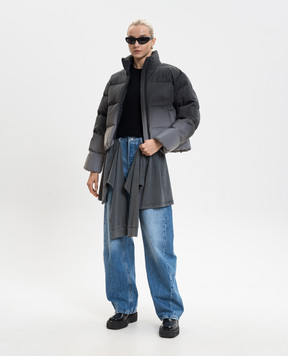 Alexander Wang Черный топ с нашивкой логотипа 4KC1261079