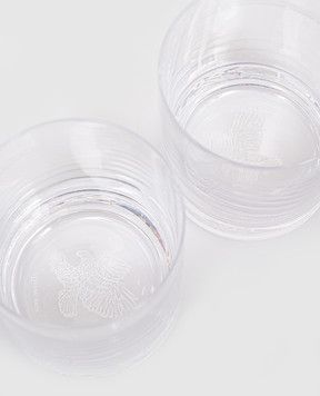 Stefano Ricci Набір склянок для віскі з принтом логотипа OCRLG003FEAGLE2pz