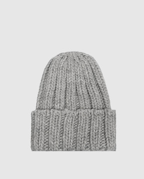 Woolrich Серая шапка с шерстью с нашивкой логотипа CFWWAC0196FBUF0766