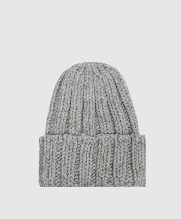 Woolrich Серая шапка с шерстью с нашивкой логотипа CFWWAC0196FBUF0766 изображение 3