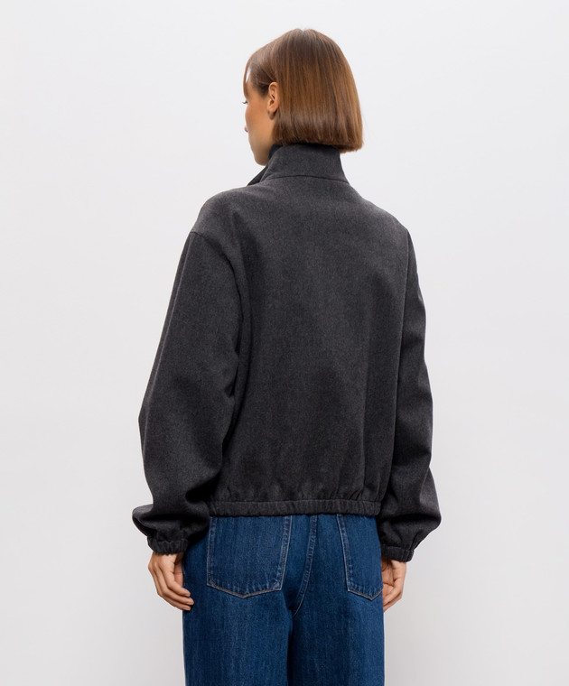 Jil Sander Сіра куртка з вовни J02SW0092J40364 зображення 4