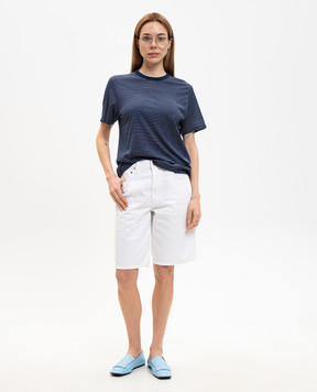 CITIZENS OF HUMANITY Белые джинсовые бермуды Court 22821248