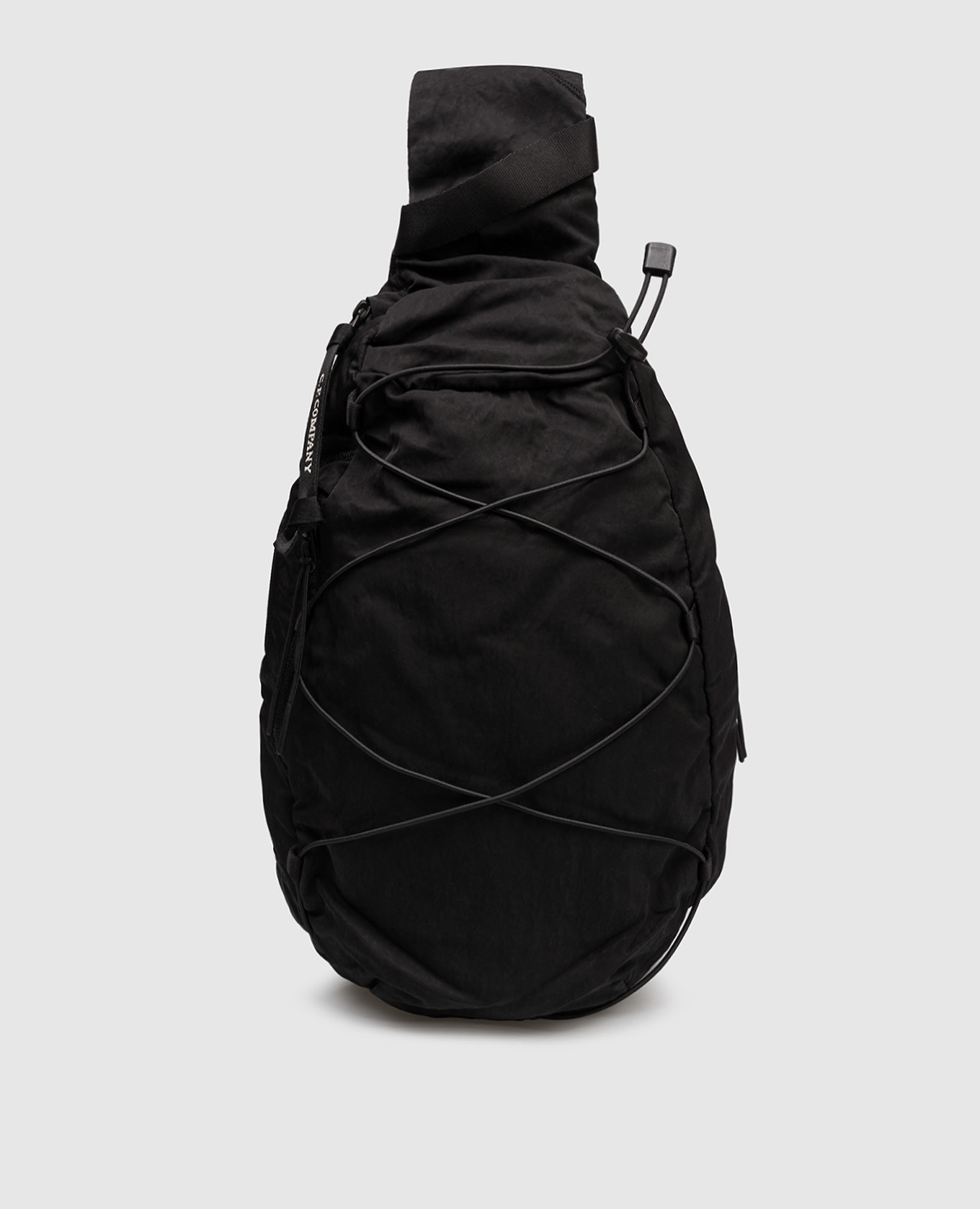 

Черная сумка слинг с патчем логотипа, Черный, Сумки через плечо