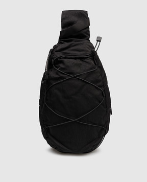 C.P. Company Чорна сумка-слінг з патчем логотипа MAC735A005269G