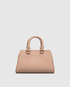 Valentino Бежевая кожаная сумка-мини VLogo 9W2P0BA9SNP