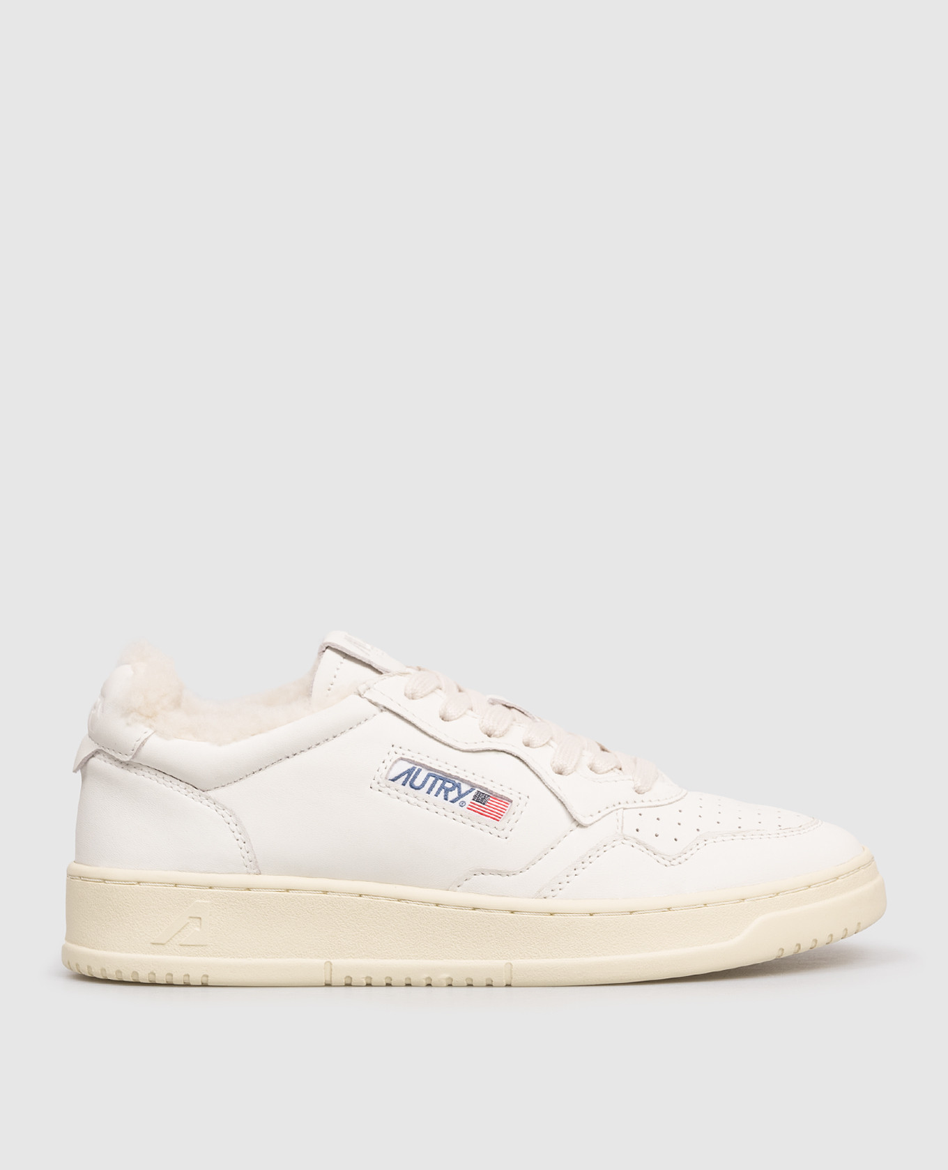 

Белые кожаные кроссовки Medalist Low на меху, Белый, Кроссовки