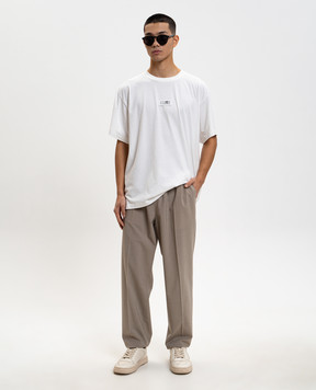 Maison Margiela MM6 Сірі штани з вовною SH0KA0028M35733