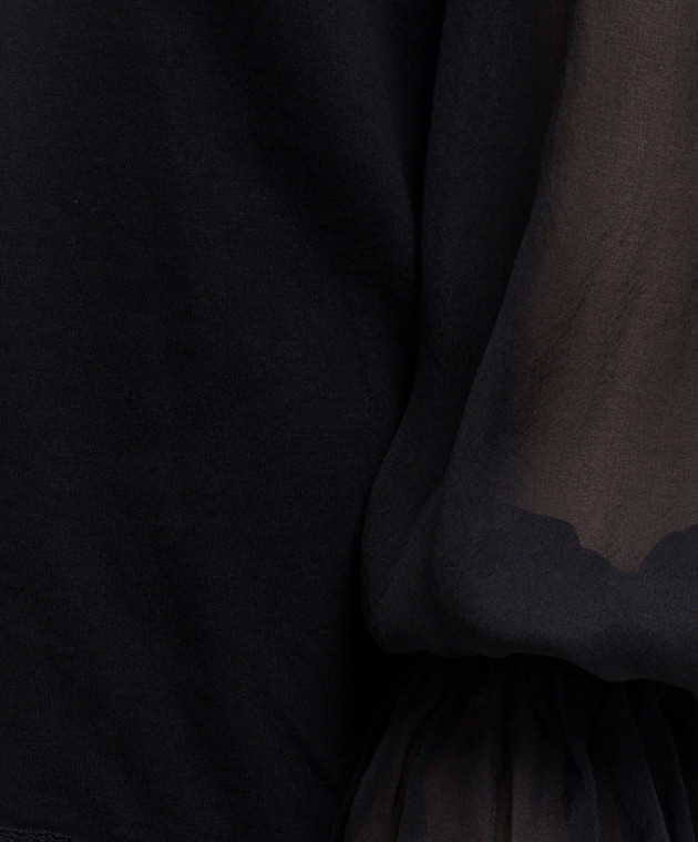 Ann Demeulemeester Черный лонгслив Loes B0014686FA206 изображение 5