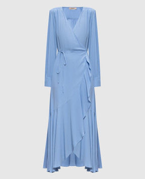 Twinset Блакитна сукня на запах 261TP2072