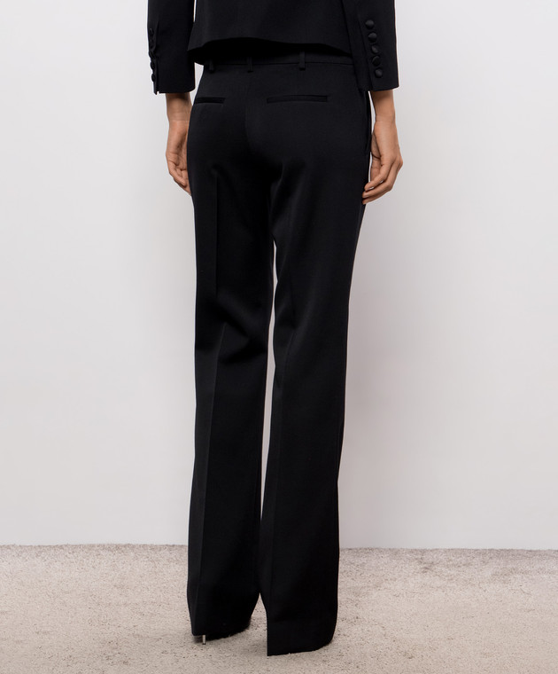 Balmain Черные брюки клеш из шерсти PA0000000052 изображение 4