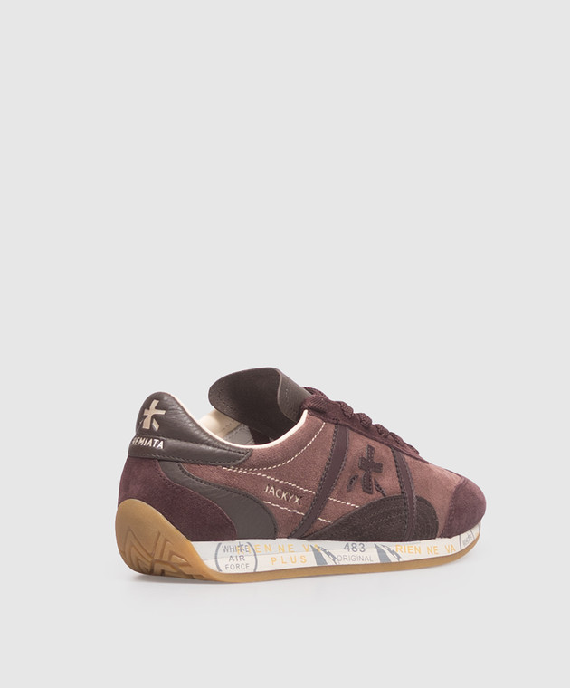 Premiata Бордовые замшевые кроссовки Jackyxd JACKY25D8624 изображение 3